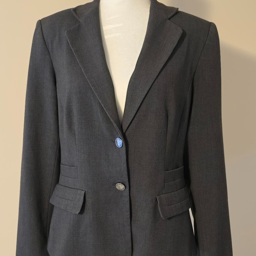 Calvin Klein Woman's Gray Blazer and Pants Suit